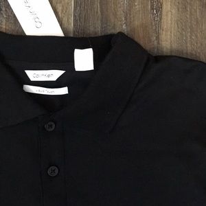 New Calvin Klein black polo